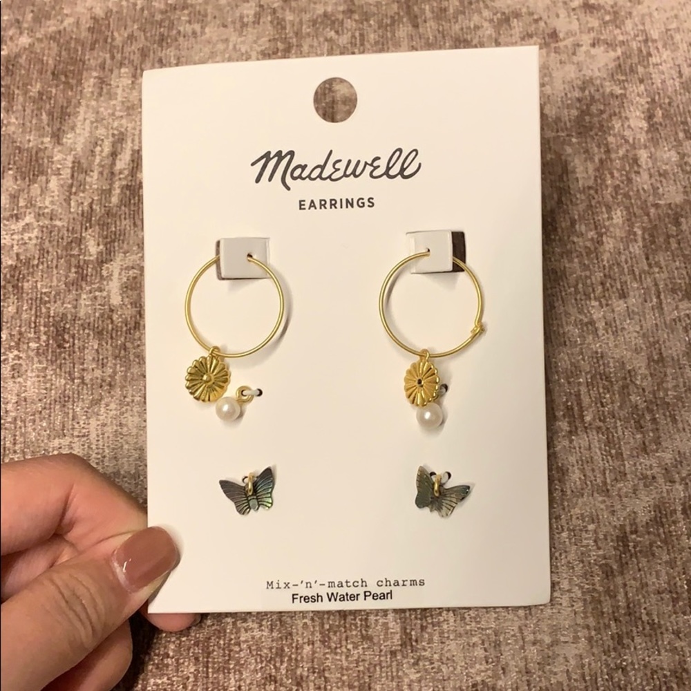 Madewell Mix-n-match charms fresh pearl earring
